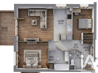 Vente appartement 3 pièces Vente appartement 3 pièces