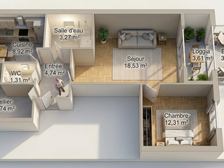 Vente appartement 2 pièces