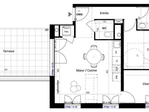 Vente appartement 3 pièces