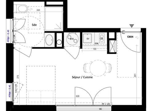 Vente appartement 1 pièce