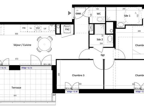 Vente appartement 4 pièces
