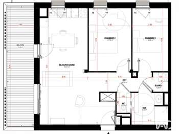 Vente appartement 3 pièces