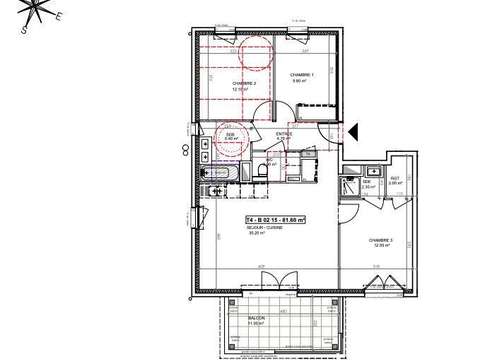 Vente appartement 4 pièces Saint-Paul-de-Varces 38