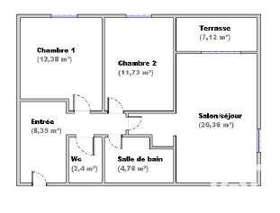 Vente appartement 3 pièces Vente appartement 3 pièces