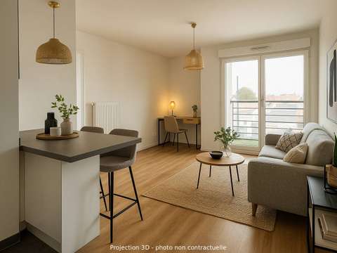 Vente appartement 2 pièces Saint-Sébastien-Sur-Loire Centre 44