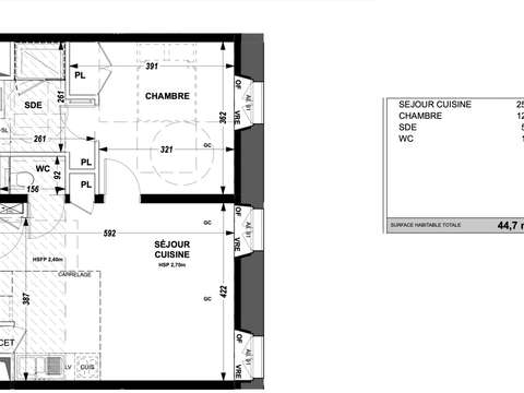 Vente appartement 2 pièces