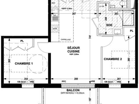 Vente appartement 3 pièces