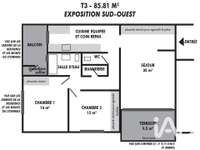 Vente appartement 3 pièces Vente appartement 3 pièces