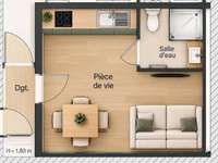 Vente appartement 1 pièce