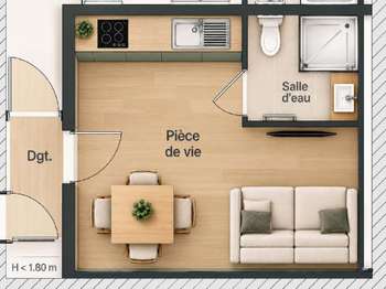 Vente appartement 1 pièce
