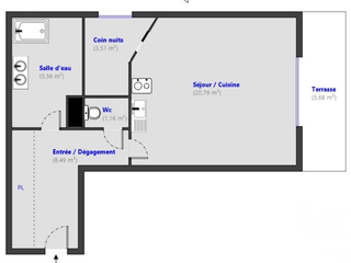 Vente appartement 2 pièces