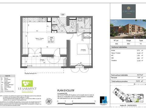 Vente appartement 2 pièces