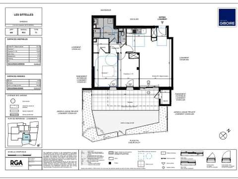 Vente appartement 3 pièces Sarzeau Golfe-Nord 56