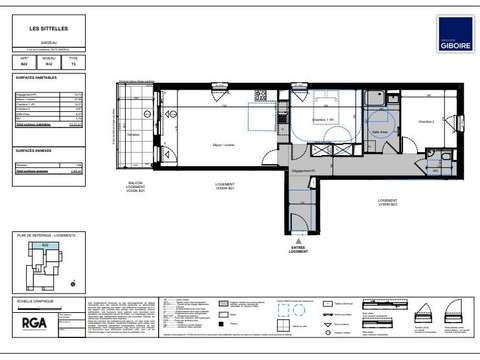 Vente appartement 3 pièces Sarzeau Golfe-Nord 56
