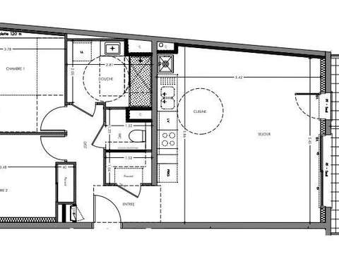 Vente appartement 3 pièces Sassenage 38