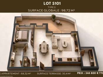 Vente appartement 6 pièces Vente appartement 6 pièces
