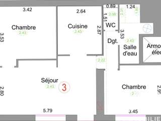 Vente appartement 3 pièces