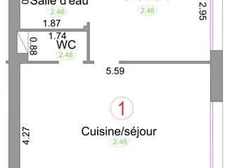 Vente appartement 2 pièces Vente appartement 2 pièces