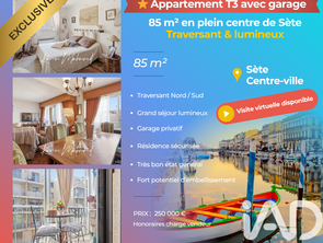 Vente Appartement 3 piècesSète