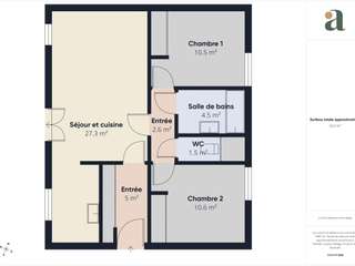Vente appartement 3 pièces