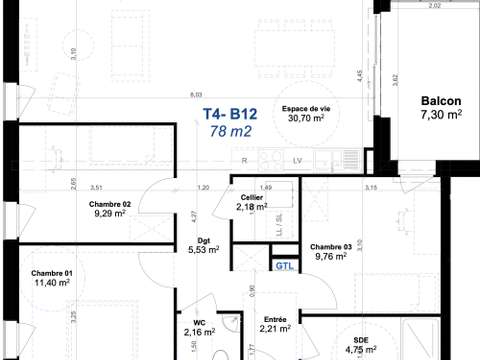 Vente appartement 4 pièces