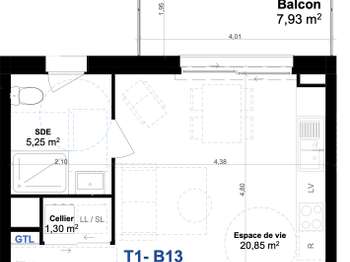 Vente appartement 1 pièce Vente appartement 1 pièce