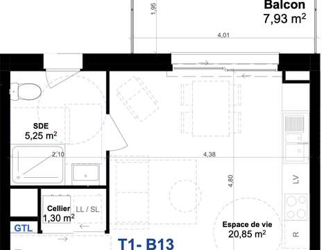 Vente appartement 1 pièce