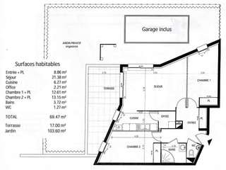 Vente appartement 3 pièces