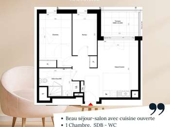 Vente appartement 2 pièces