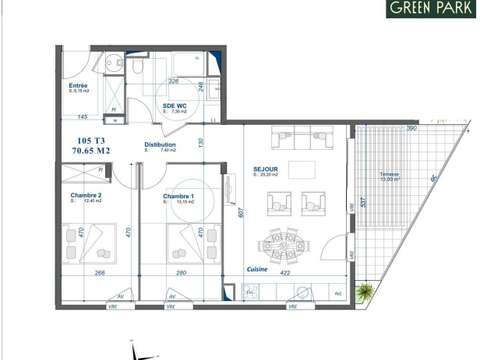 Vente appartement 3 pièces