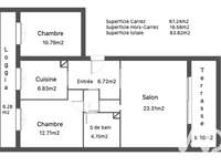 Vente appartement 3 pièces Vente appartement 3 pièces
