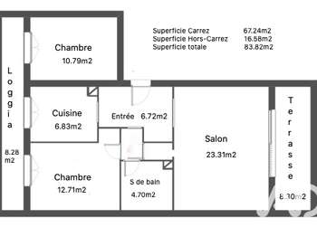 Vente appartement 3 pièces Vente appartement 3 pièces