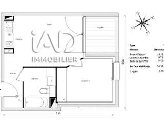 Vente appartement 2 pièces