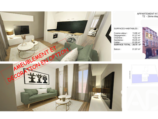 Vente appartement 2 pièces