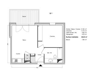 Vente appartement 2 pièces