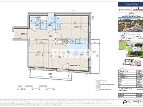 Vente appartement 3 pièces
