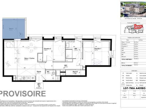 Vente appartement 3 pièces Vente appartement 3 pièces