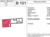 Vente appartement 3 pièces