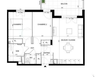 Vente appartement 3 pièces