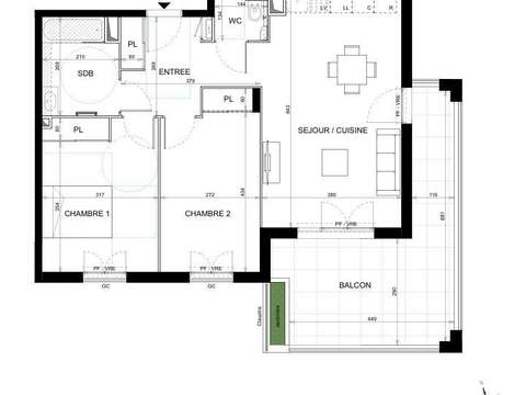 Vente appartement 3 pièces