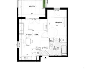 Vente appartement 2 pièces