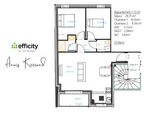 Vente appartement 3 pièces