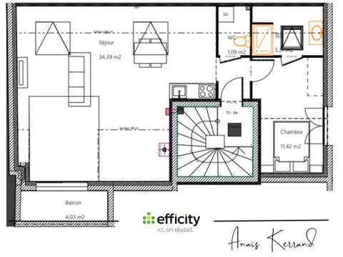 Vente appartement 2 pièces