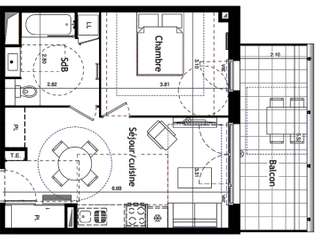 Vente appartement 2 pièces