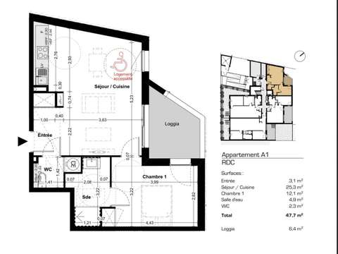 Vente appartement 2 pièces Valras-Plage 34