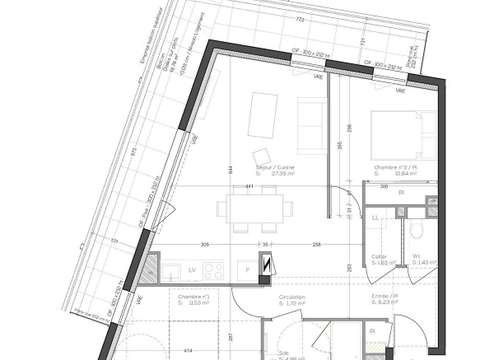 Vente appartement 3 pièces