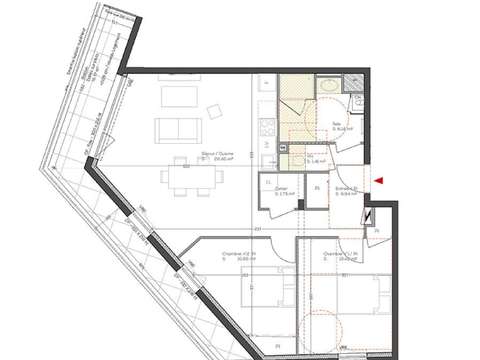 Vente appartement 3 pièces