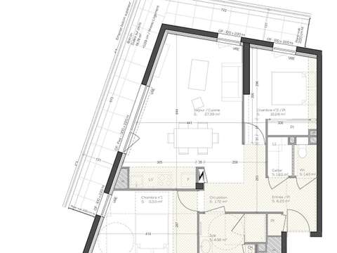 Vente appartement 3 pièces