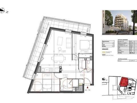 Vente appartement 3 pièces