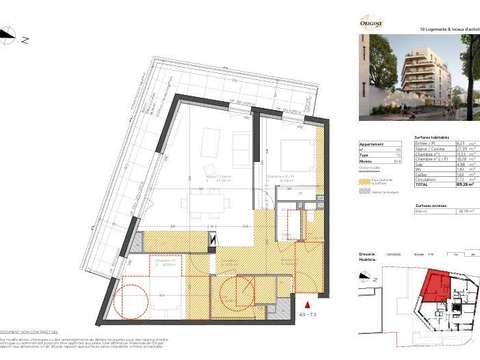 Vente appartement 3 pièces